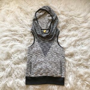 LOLË Marled Sleeveless Cowl‎ Hoodie Sweatshirt